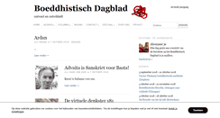 Desktop Screenshot of boeddhistischdagblad.nl